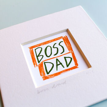 Boss Dad Mini Art Print, 3 of 9