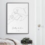 Personalised Father's Day Gift Dad And Child Art Print, thumbnail 1 of 6