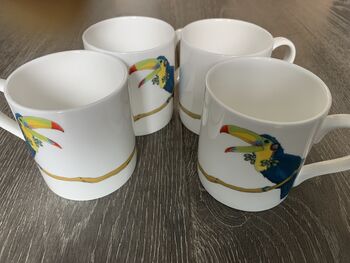 Toucan Print Illustrated Mug Sets Of Two, Four Or Six, 6 of 6