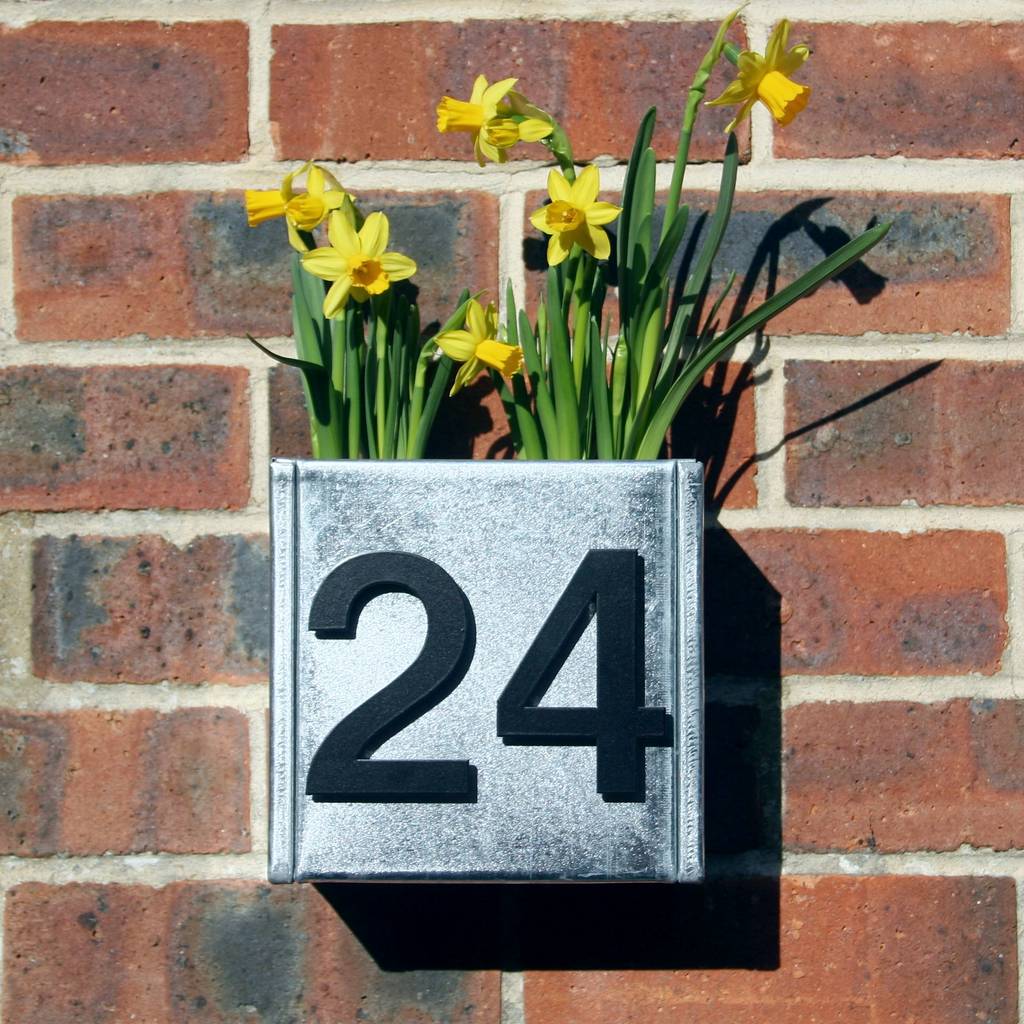 Urban House Number Planter By housebling