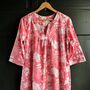 Kaftan Florence Nightdress In Flamenco Botanic Print, thumbnail 2 of 3