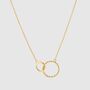 Kelso Alhambra Gold Plated Twisted Rings Necklace, thumbnail 1 of 4