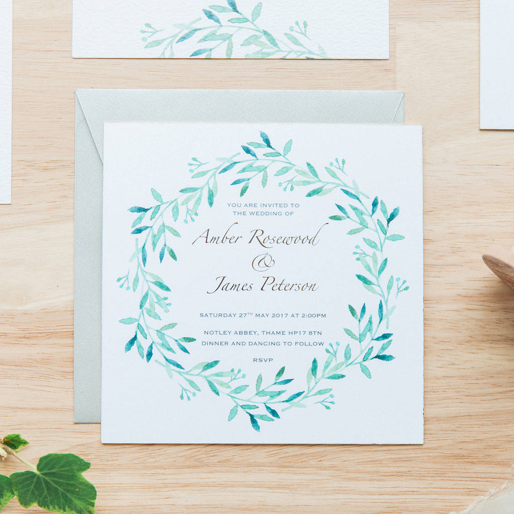 Luxury Botanical Gold Foil Wedding Invitation By Sugar And E Luxury Botanical Gold Foil Wedding Invitation