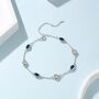 Sapphire Blue And Clear Cz Bracelet, thumbnail 2 of 11
