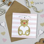 Teddy Baby Girl Card, thumbnail 1 of 2