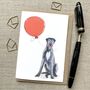 Personalised Irish Wolfhound Birthday Card, thumbnail 1 of 4