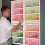 Paint Chip Colour Swatch Wall Planner 2025, thumbnail 3 of 12