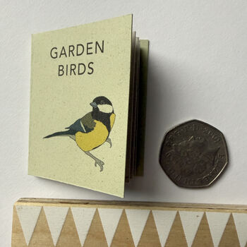 Tiny Book Of Garden Birds Handmade Mini Nature Book, 7 of 10