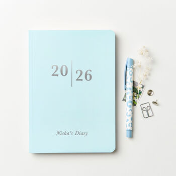 Personalised Analogue 2026 Weekly Diary, 2 of 8