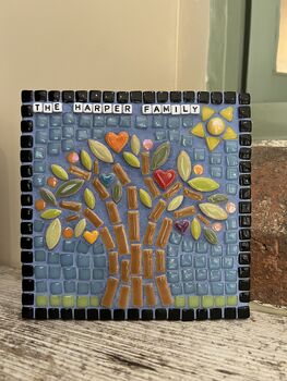 Family Tree Mosaic Craft Kit For Children, 2 of 2