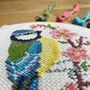 Blue Tit And Blossom Modern Cross Stitch Kit, thumbnail 5 of 5