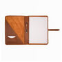 Personalised A4 Leather Document Holder In Brown, thumbnail 3 of 8