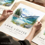 Canada Travel Poster Of Lake Louise Banff, thumbnail 1 of 7