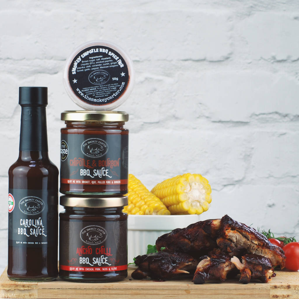 Black Label Barbecue Sauce And Spice Rub Box T Set By The Smokey