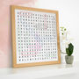 Personalised Word Search Art, thumbnail 4 of 6