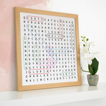 Personalised Word Search Art, 4 of 6