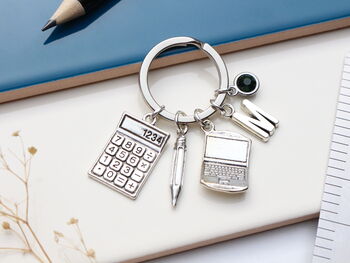 Accountant Personalised Keyring Banker Gift, 2 of 11