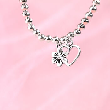 Love You Mum Silver Plated Beaded Bracelet In Box, 4 of 8