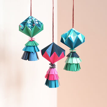 Hanging Origami Decoration Craft Kit, 6 of 8