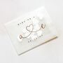 Foil 'Mint To Be' Initial Heart Wedding Favour Packets, thumbnail 1 of 2