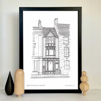 Personalised House Portrait Line Drawings, 5 of 10