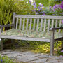 Cream Iron Arched Back Garden Bench, thumbnail 7 of 8