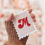 Valentines Personalised Stamp Gift Tag, thumbnail 1 of 2