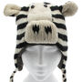 Zebra Hand Knitted Woollen Animal Hat, thumbnail 2 of 4