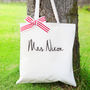 Personalised Bridal Cotton Shopper Bag, thumbnail 4 of 6