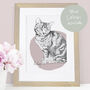 Personalised Hand Drawn Cat Sketch, thumbnail 1 of 10