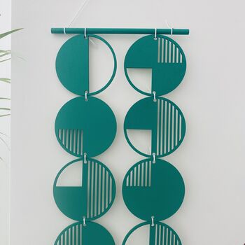 Green Cut Out Plywood Geometric Wall Art, 5 of 5