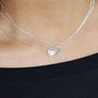 Personalised Sterling Silver Heart Charm Necklace, thumbnail 4 of 9