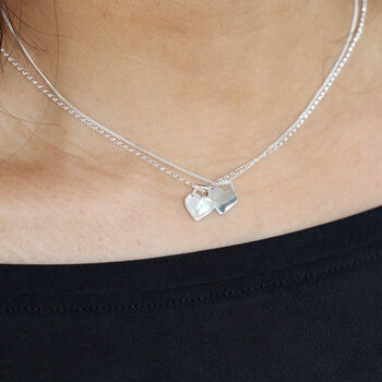 Personalised Sterling Silver Heart Charm Necklace, 4 of 9