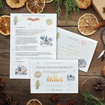 Personalised Nice List Letter From Santa, 2 of 7