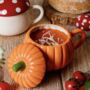 Ceramic Pumpkin Soup Bowl With Lid, thumbnail 2 of 4