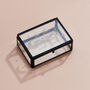 To The Moon And Back Etched Mini Glass Jewellery Box, thumbnail 1 of 3