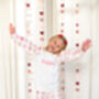 Valentines Embroidered Personalised Love Heart Pyjamas, thumbnail 4 of 4