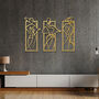 Contemporary Wooden Line Art Sculpture Gift Set For Any Room Office, thumbnail 4 of 9