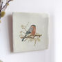Bullfinch And Blossom Ceramic Tile Wall Art, thumbnail 6 of 11