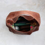 Minimalist Leather Hobo Tote Bag, thumbnail 5 of 8
