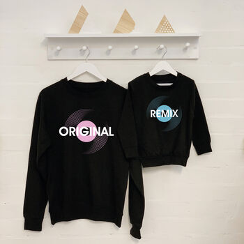 Original And Remix Matching Sweatshirts Unisex, 2 of 3