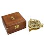 Personalised Four Inch Brass Sundial Compass, thumbnail 7 of 11