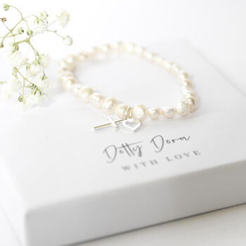 First Holy Communion Pearl Bracelet With Poem, 3 of 8