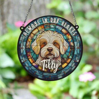 Bichon Frise Memorial Suncatcher, 6 of 6