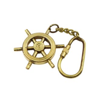 Nautical Steering Wheel Keychain, 4 of 5