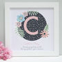 Personalised Christening Patterns Framed Print, thumbnail 1 of 8