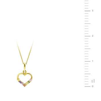 Mini 9ct Solid Gold Heart Pendant, 3 of 5