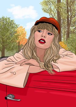 Taylor Swift Red Art Print | Taylor Swift Eras Tour Wall Art, 2 of 3