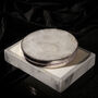 White And Silver Crystal Coaster Set Of Two, thumbnail 1 of 6