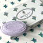 Mother's Day Luxury Gift Box: Bronnley English Lavender – Three Soaps, Hand Cream And Ceramic Soap Dish, thumbnail 4 of 8